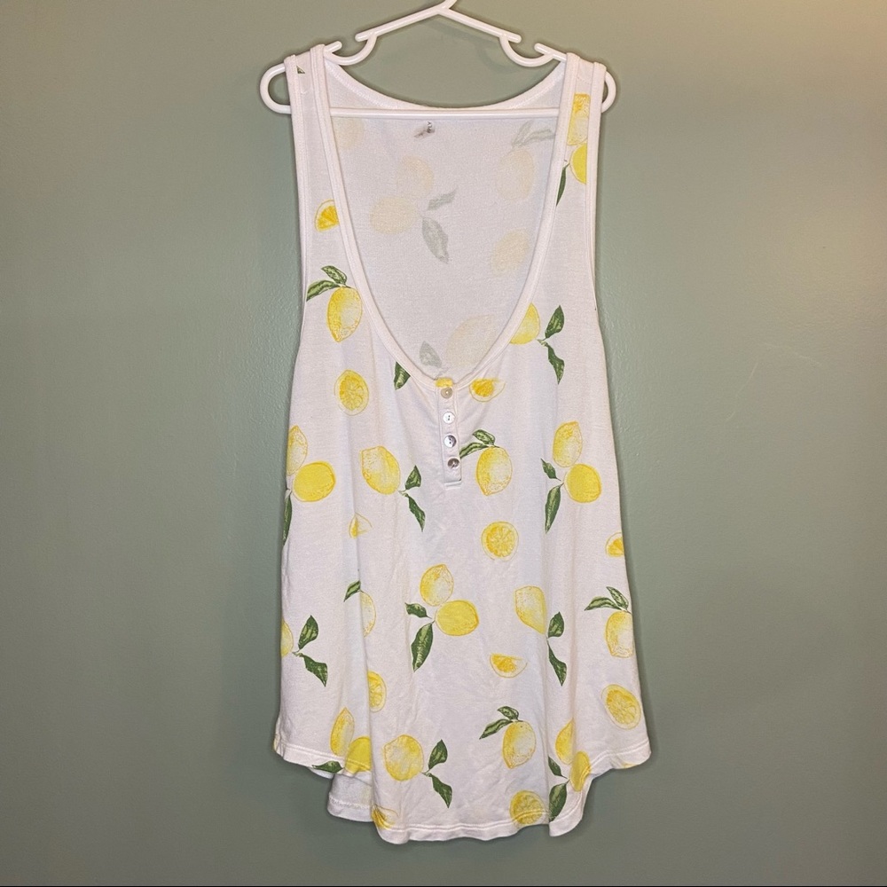 Z Supply Limonata Henley Lemon Tank L